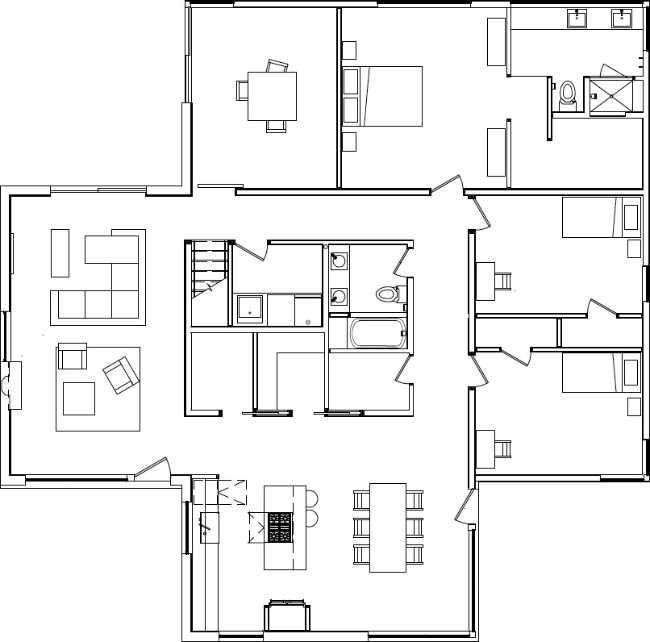 Floor plan of the house