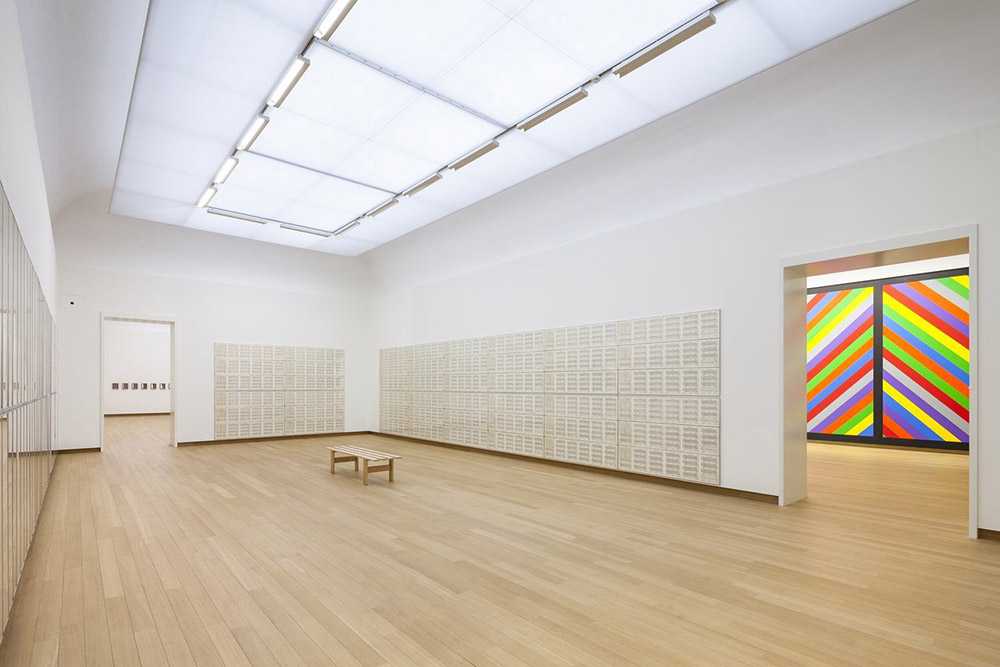 New white volume of a museum