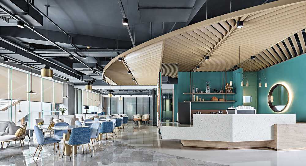 Yanlord Clubhouse, an interior design project that promotes networking.