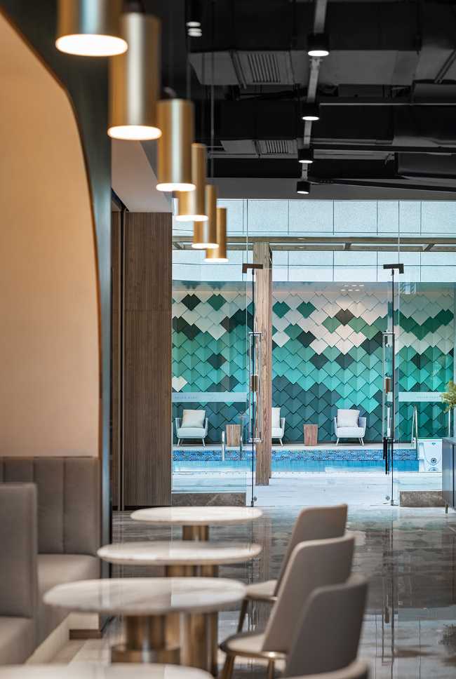 Yanlord Clubhouse, an interior design project that promotes networking.