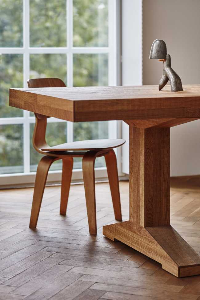 table and chair particular vintage design