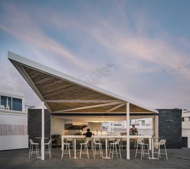 resort terrace outdoor furniture bamboo