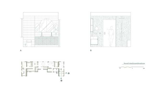 penthouse bathroom section lining