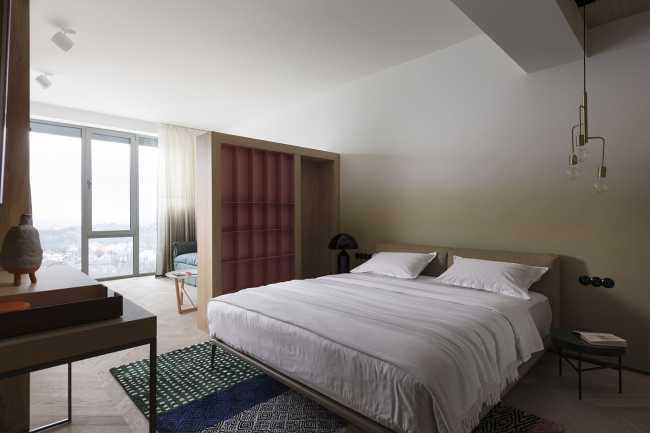 color bookcase bedroom