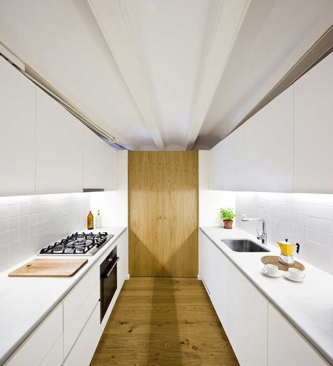 White interior kitchen