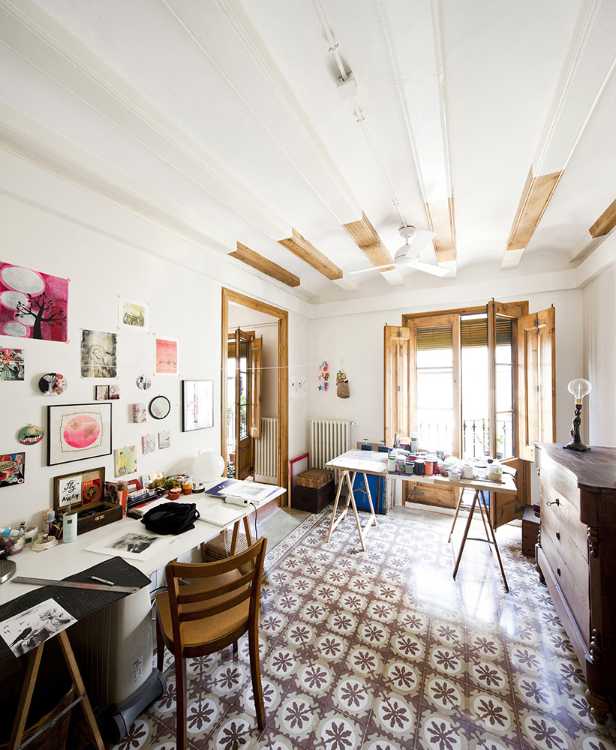 Interior historic apartment