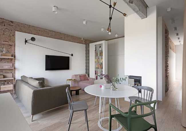 Living room with sofa and coffee table