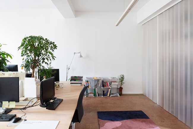 Desks with plants