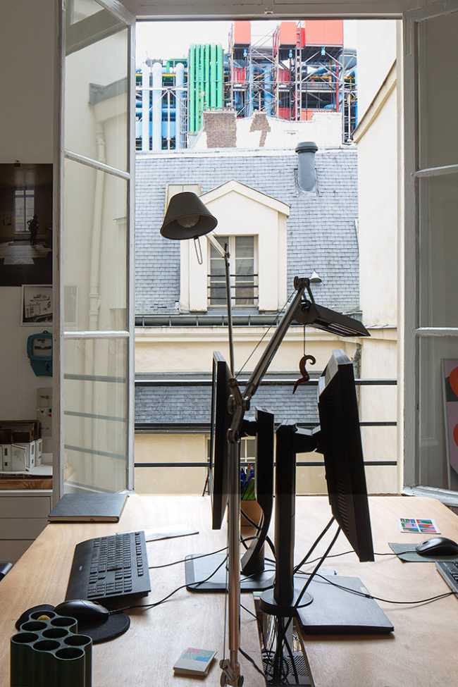 View from the window in Paris