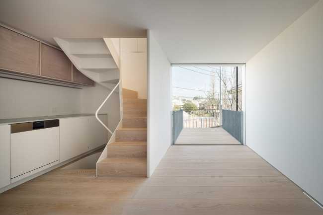 cocina de madera blanca