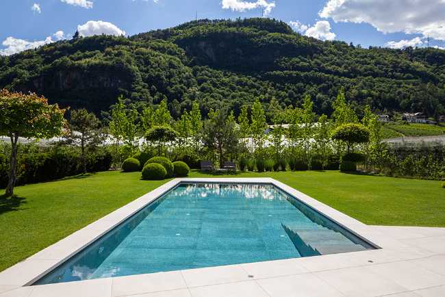 Swimming pool in the green
