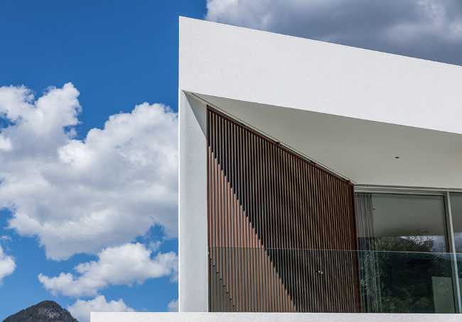 Detail of modern villa