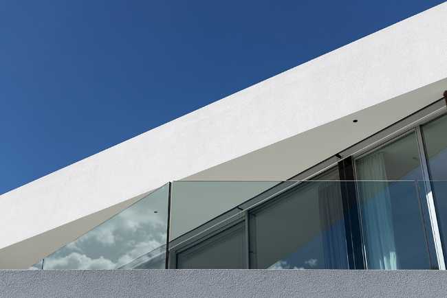 Detail of modern villa