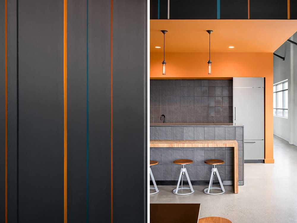 Workspace with partition panels