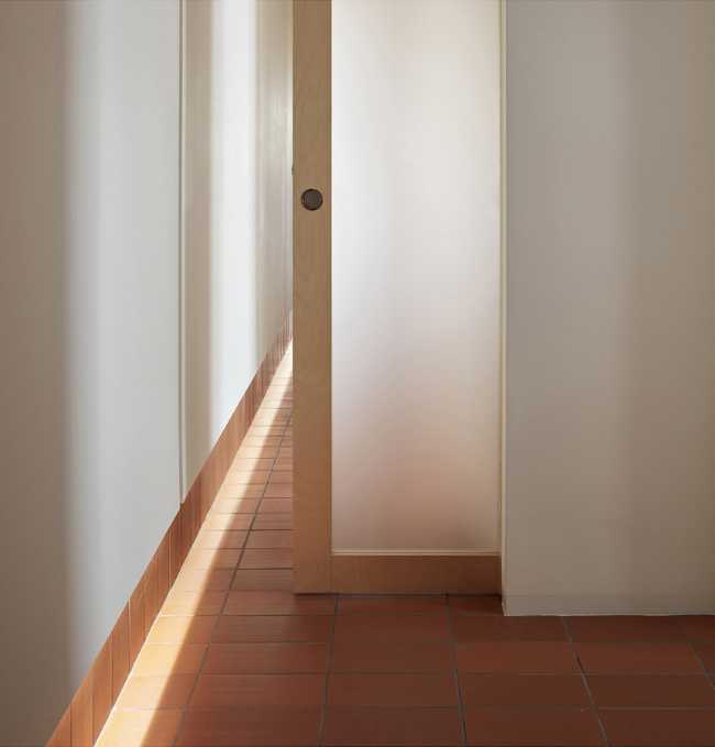 Porta con vetro opaco