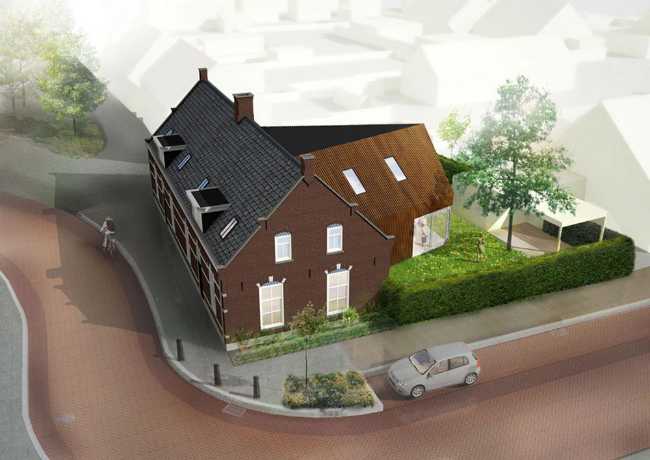 Contemporary expansion of a historic building