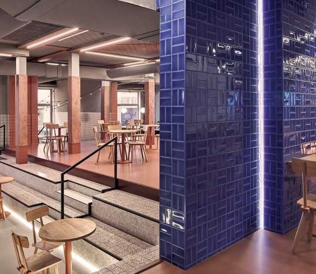 New food court in Holland. Vibrant space to enjoy meetings and local flavors