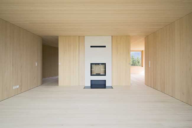 Interno abitazione in legno minimal