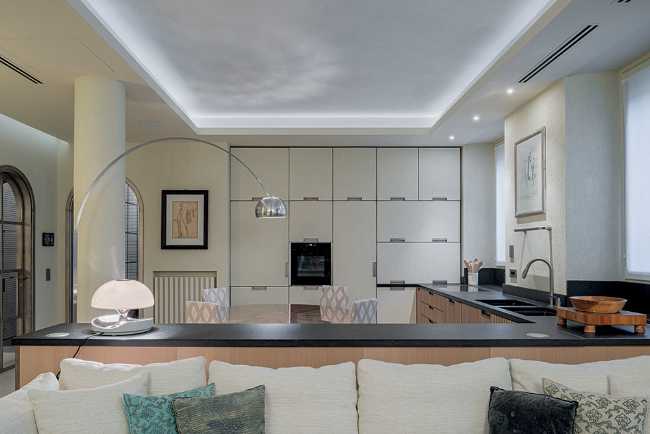 Kitchen and living room