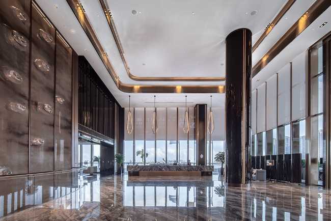 Intercontinental Hotel in Zhuhai. Design inspired by the ocean and island scenery