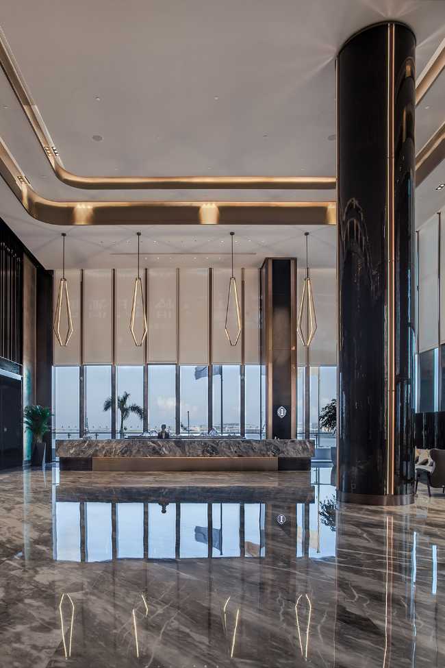 Intercontinental Hotel in Zhuhai. Design inspired by the ocean and island scenery