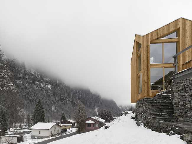 Architecture in the heart of the Swiss Alps