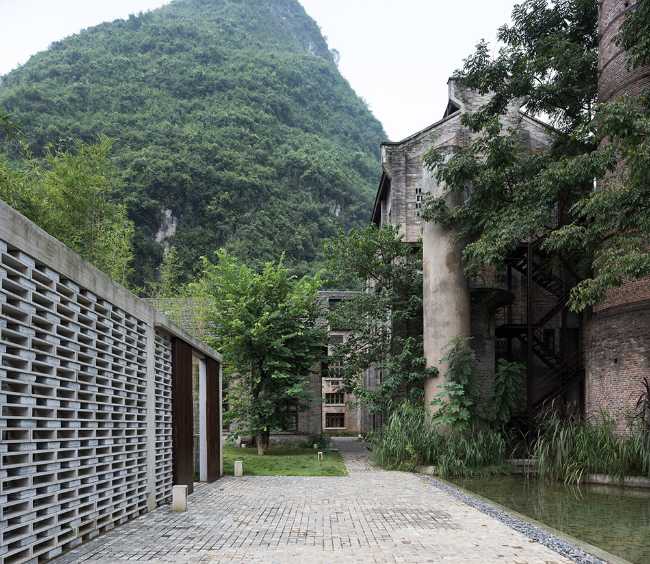 Old sugar mill inspires a project. A resort surrounded by a picturesque natural landscape