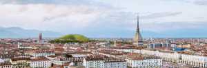Sponge Mountain in Turin. Artificial mountain absorbs air pollution
