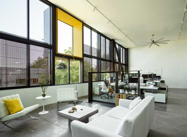 Multi-use building in Seattle. Design like a sliding tile puzzle