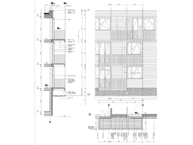 One cube, four facades. Warm, soft wood complements the white plaster façade