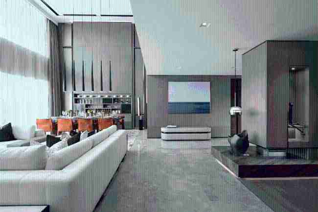 Appartamento con vista sulla baia in cina - salone