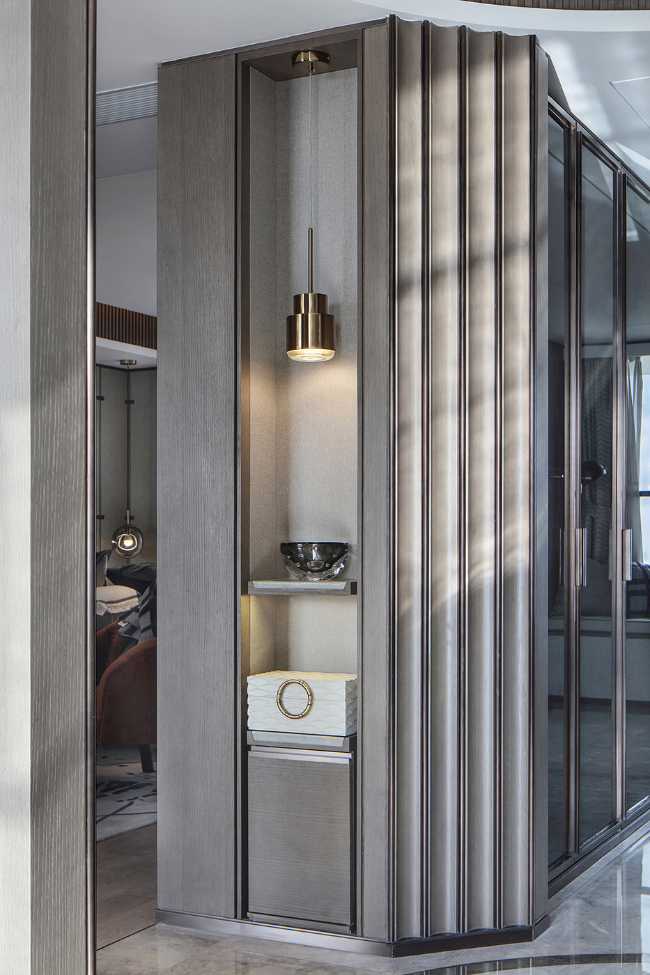 Appartamento con vista sulla baia in cina - dettagli illuminazione